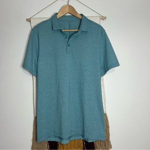 lululemon athletica Blue Polo Shirt